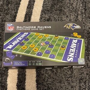 Baltimore Ravens Checkers Game Set NWT